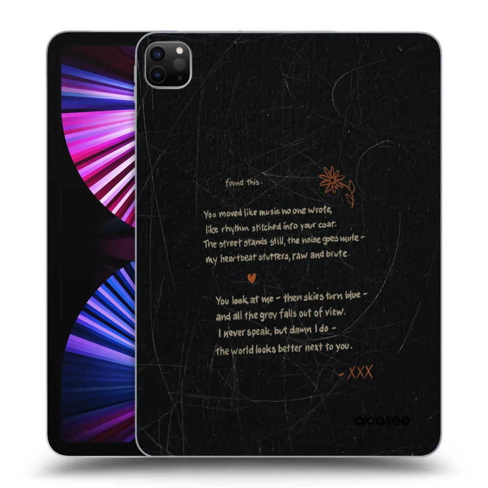 Picasee silikonski črni ovitek za Apple iPad Pro 11" 2021 (3.gen) - POET