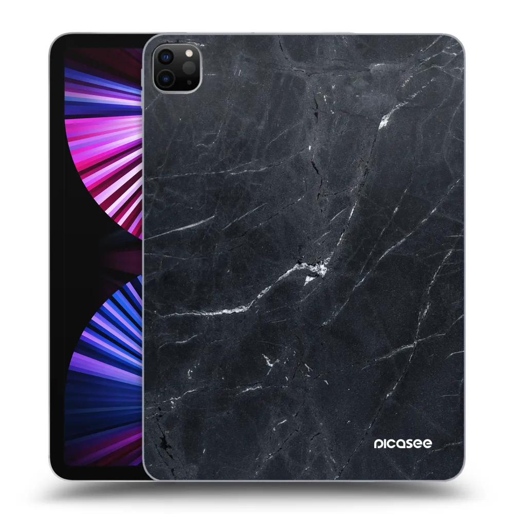 Picasee silikonski črni ovitek za Apple iPad Pro 11" 2021 (3.gen) - Black marble