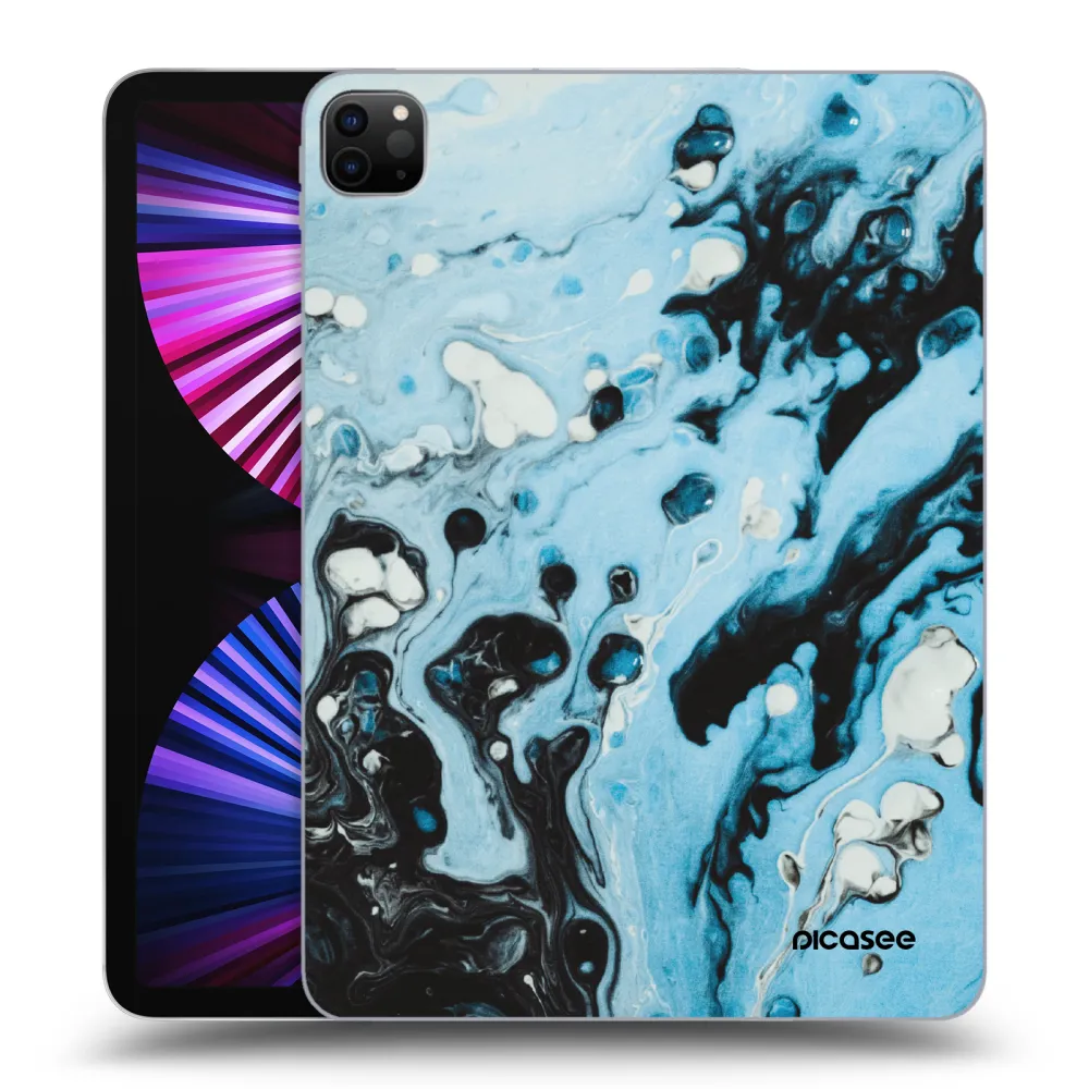 Picasee silikonski črni ovitek za Apple iPad Pro 11" 2021 (3.gen) - Organic blue