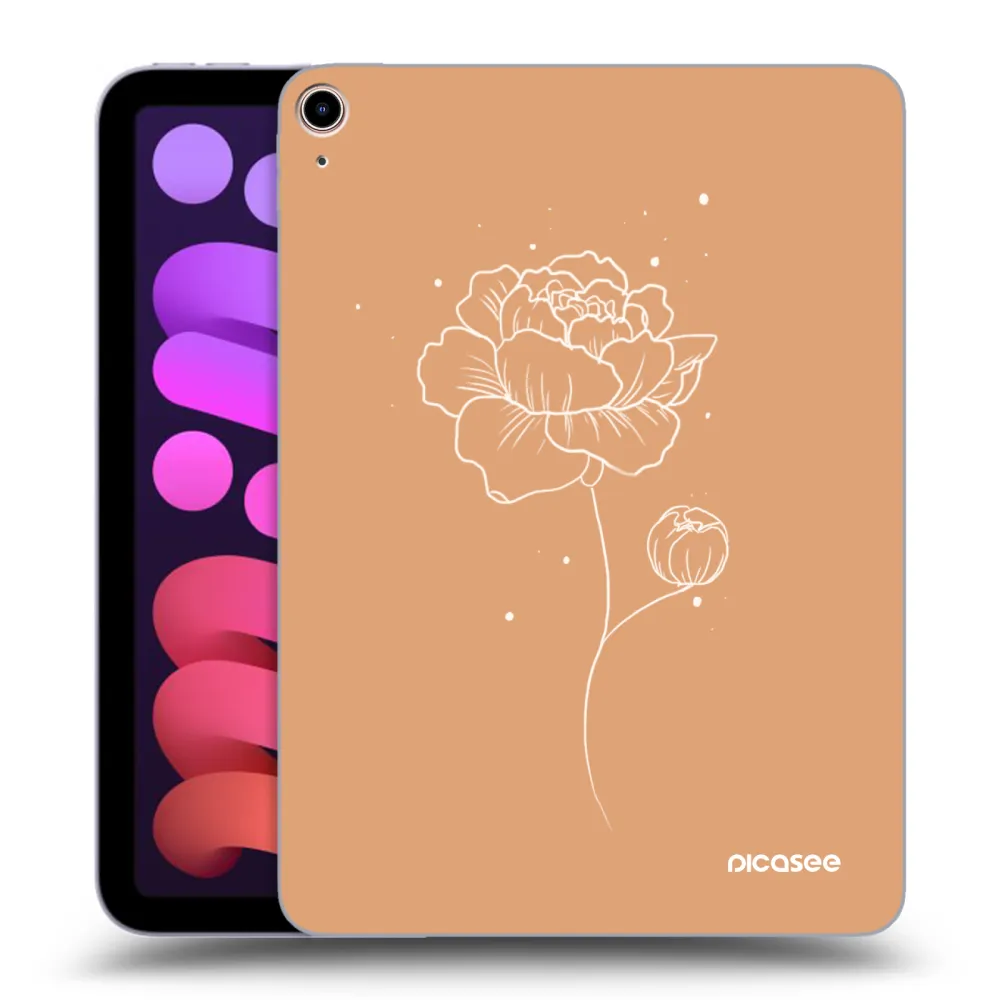 Picasee silikonski prozorni ovitek za Apple iPad mini 2021 (6. gen) - Peonies