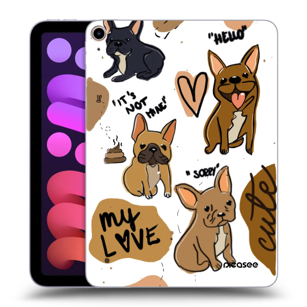 Picasee silikonski prozorni ovitek za Apple iPad mini 2021 (6. gen) - Frenchies