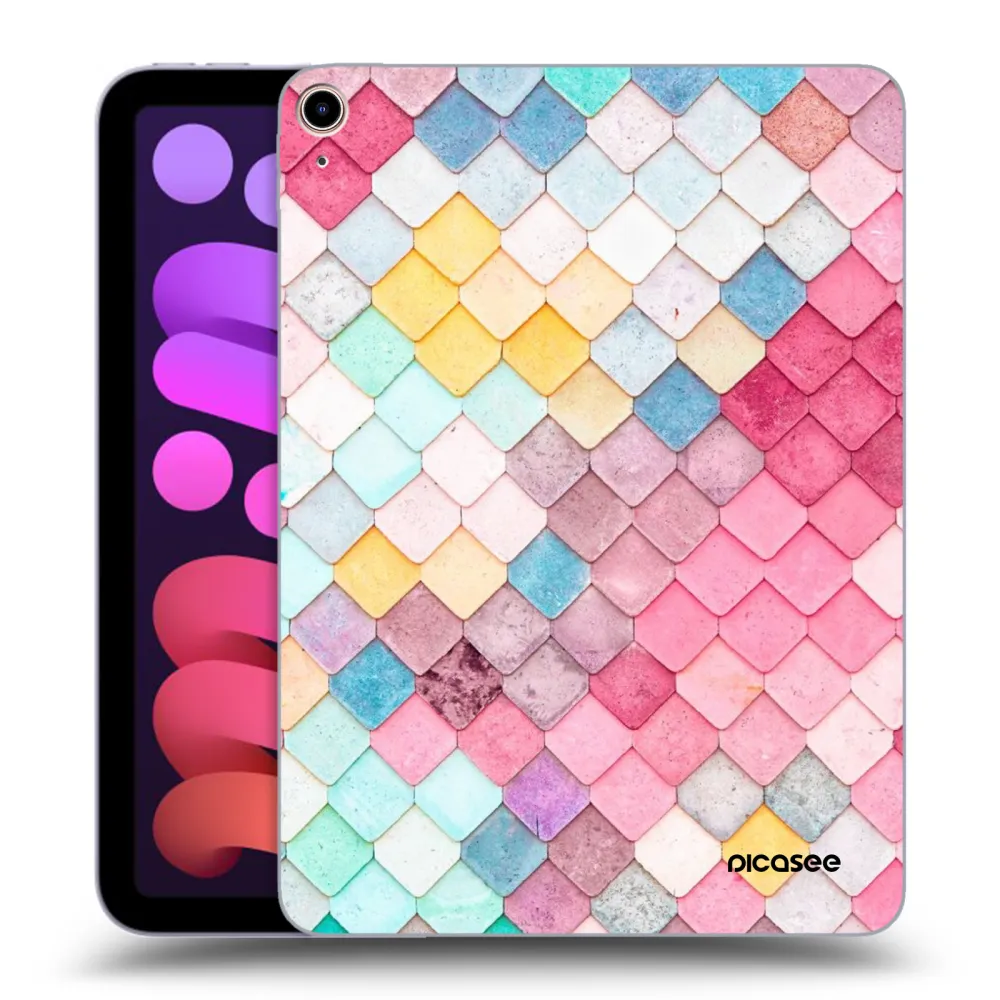 Picasee silikonski prozorni ovitek za Apple iPad mini 2021 (6. gen) - Colorful roof