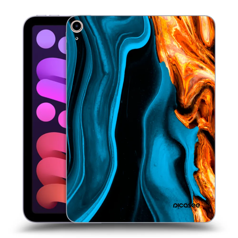 Picasee silikonski prozorni ovitek za Apple iPad mini 2021 (6. gen) - Gold blue