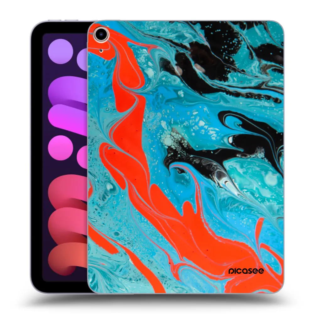 Picasee silikonski prozorni ovitek za Apple iPad mini 2021 (6. gen) - Blue Magma