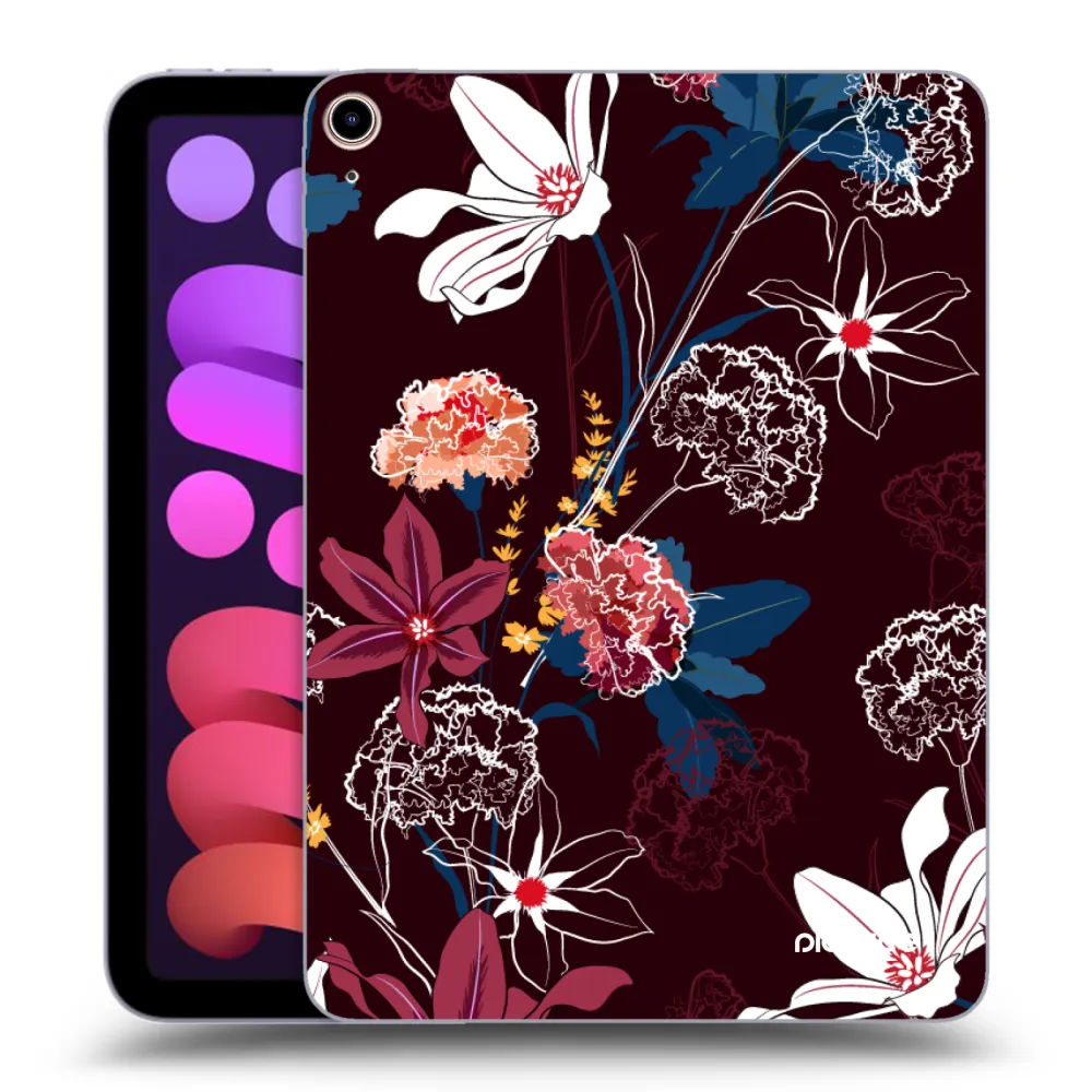 Picasee silikonski prozorni ovitek za Apple iPad mini 2021 (6. gen) - Dark Meadow