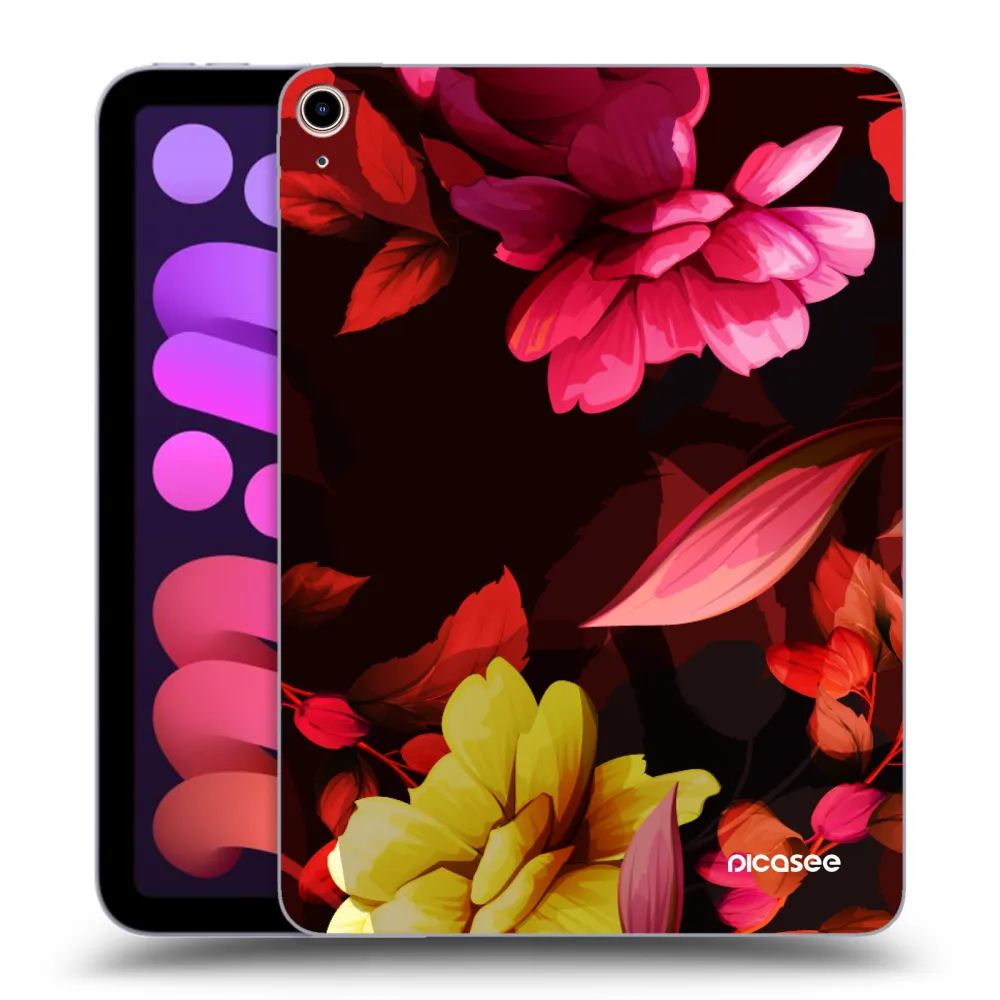 Picasee silikonski prozorni ovitek za Apple iPad mini 2021 (6. gen) - Dark Peonny