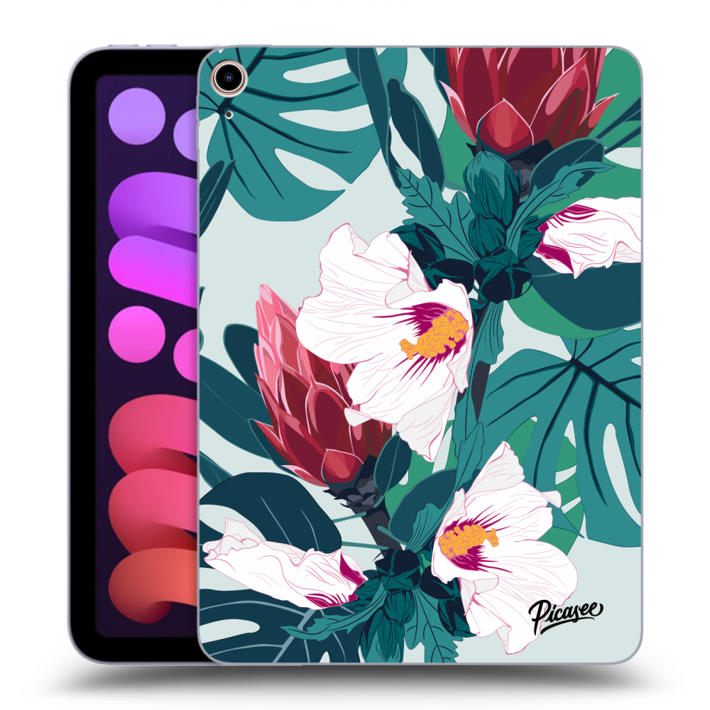 Picasee silikonski črni ovitek za Apple iPad mini 2021 (6. gen) - Rhododendron