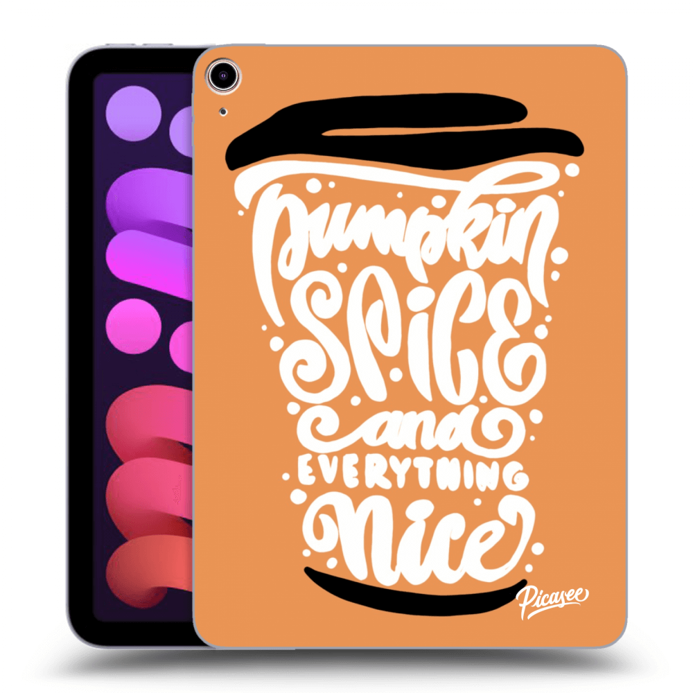 Picasee silikonski črni ovitek za Apple iPad mini 2021 (6. gen) - Pumpkin coffee