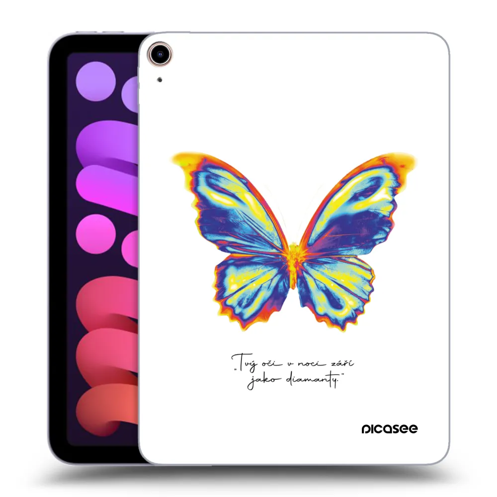 Picasee silikonski prozorni ovitek za Apple iPad mini 2021 (6. gen) - Diamanty White