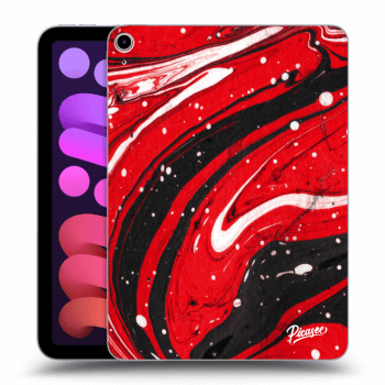 Picasee silikonski prozorni ovitek za Apple iPad mini 2021 (6. gen) - Red black