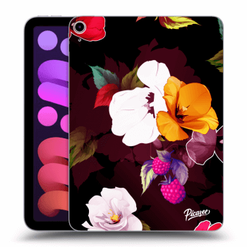 Picasee silikonski prozorni ovitek za Apple iPad mini 2021 (6. gen) - Flowers and Berries