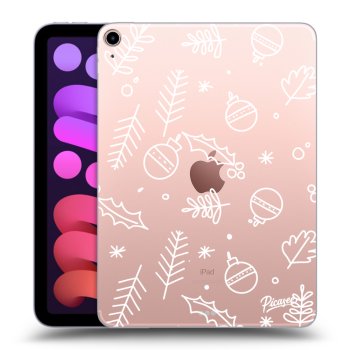 Picasee silikonski prozorni ovitek za Apple iPad mini 2021 (6. gen) - Mistletoe