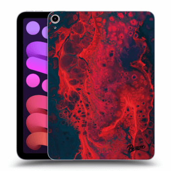 Picasee silikonski črni ovitek za Apple iPad mini 2021 (6. gen) - Organic red
