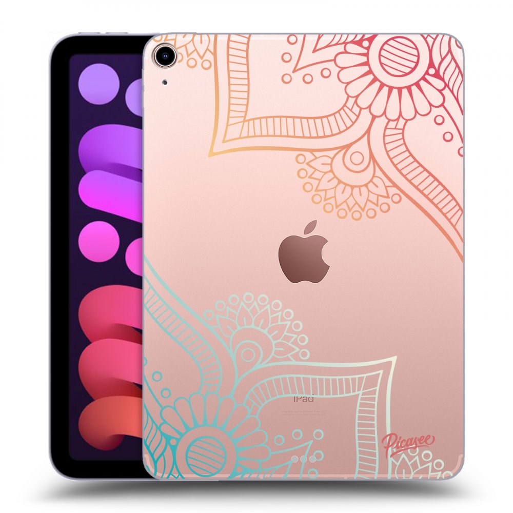 Picasee silikonski prozorni ovitek za Apple iPad mini 2021 (6. gen) - Flowers pattern