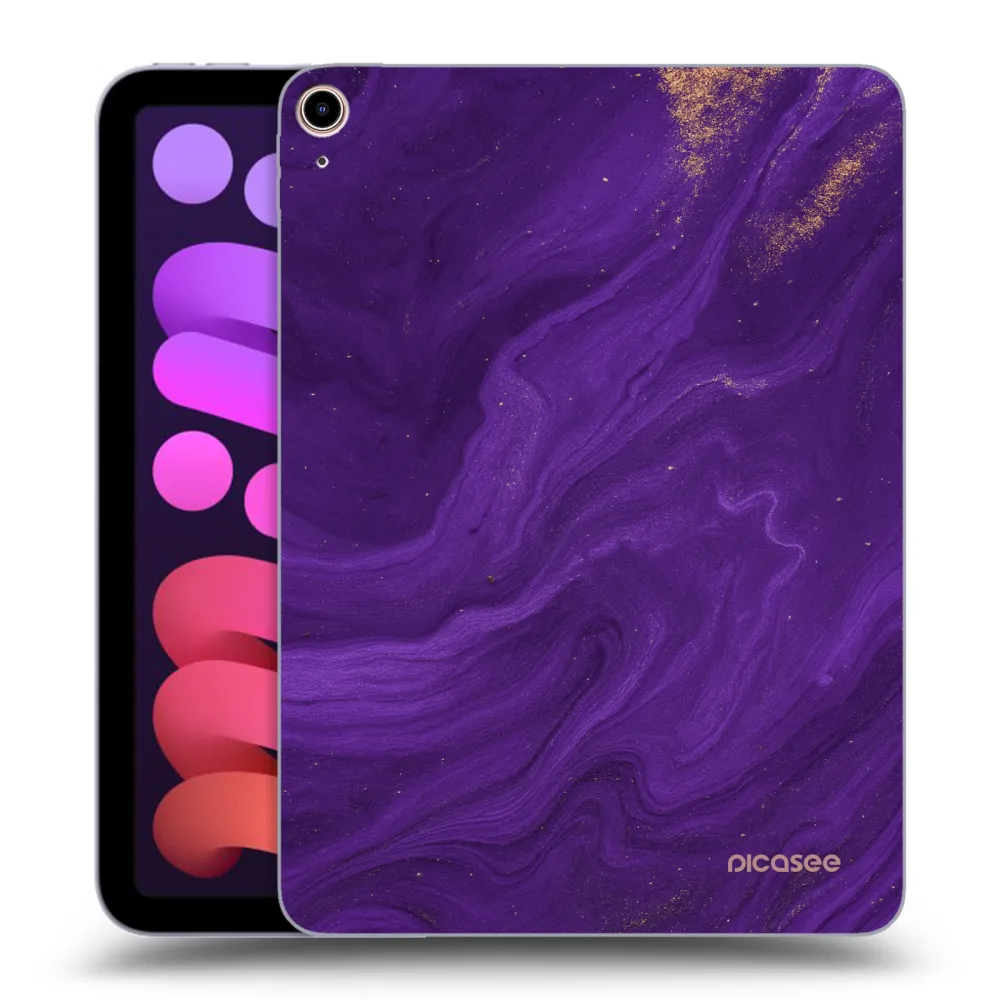 Picasee silikonski prozorni ovitek za Apple iPad mini 2021 (6. gen) - Purple