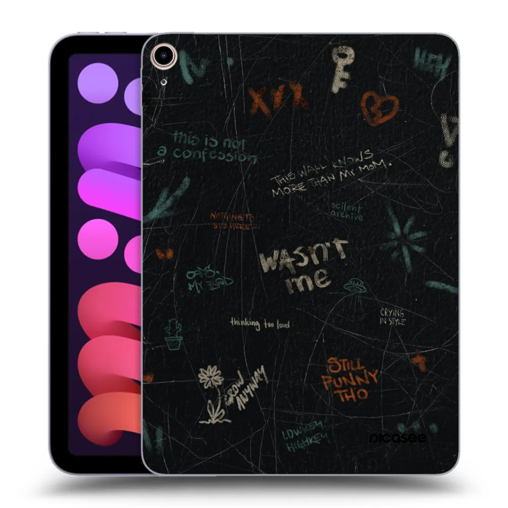 Picasee silikonski prozorni ovitek za Apple iPad mini 2021 (6. gen) - CONFESSION