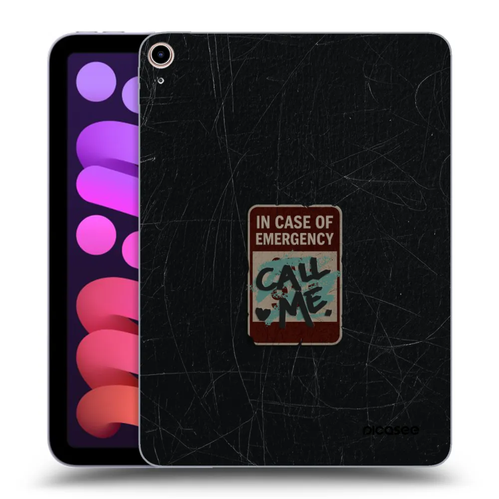 Picasee silikonski prozorni ovitek za Apple iPad mini 2021 (6. gen) - EMERGENCY