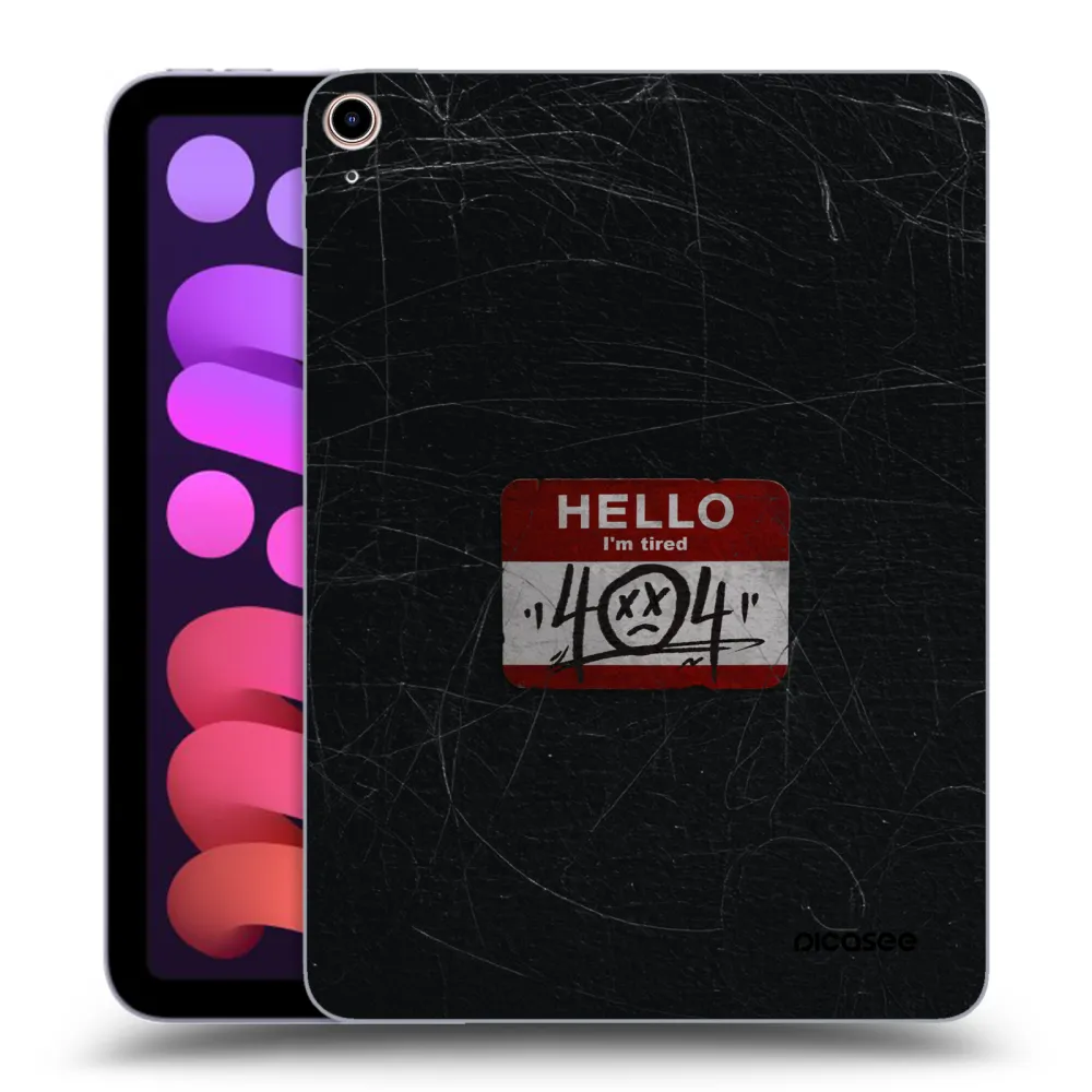 Picasee silikonski prozorni ovitek za Apple iPad mini 2021 (6. gen) - HELLO 404