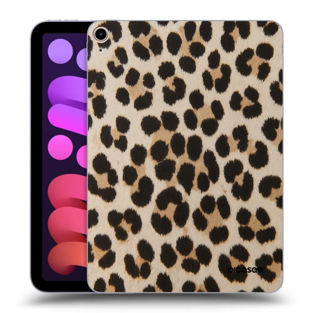 Picasee silikonski prozorni ovitek za Apple iPad mini 2021 (6. gen) - Brown Tiger