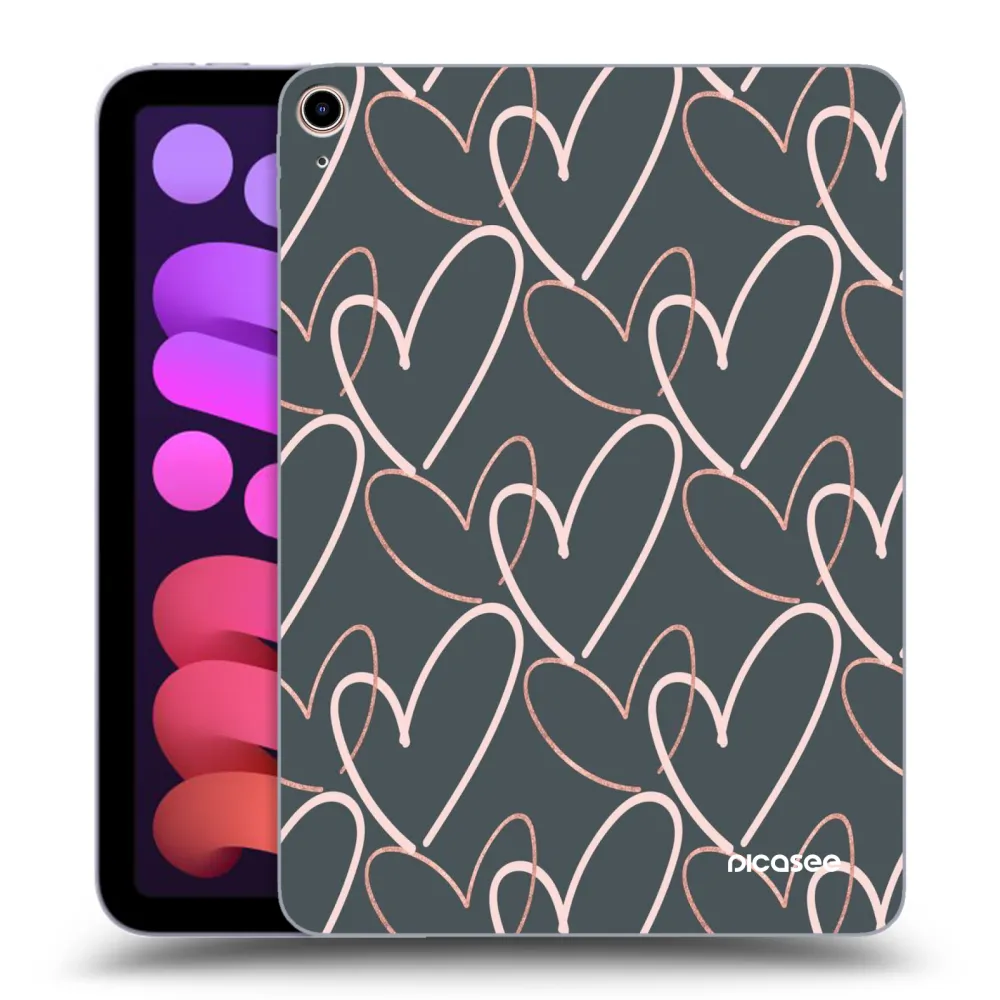 Picasee silikonski prozorni ovitek za Apple iPad mini 2021 (6. gen) - Lots of love