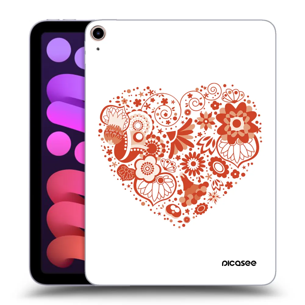Picasee silikonski prozorni ovitek za Apple iPad mini 2021 (6. gen) - Big heart