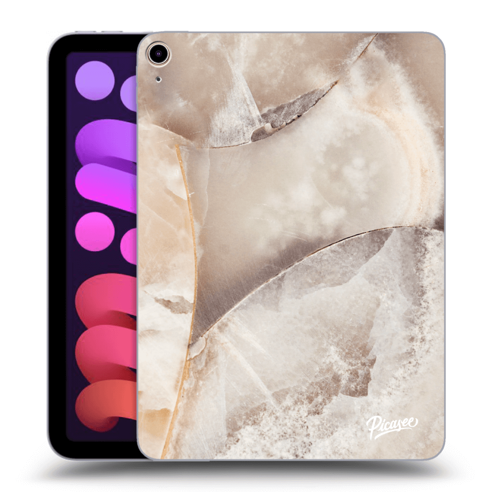 Picasee silikonski prozorni ovitek za Apple iPad mini 2021 (6. gen) - Cream marble