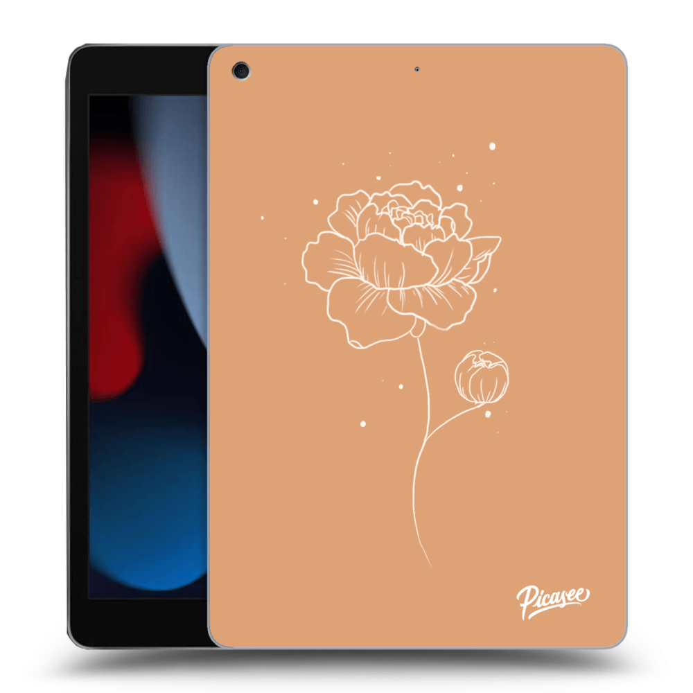 Picasee silikonski črni ovitek za Apple iPad 10.2" 2021 (9. gen) - Peonies