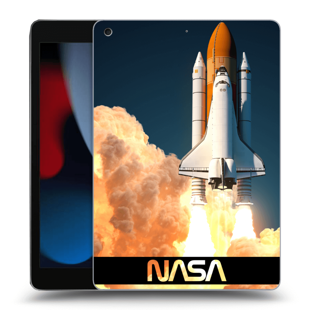 Picasee silikonski črni ovitek za Apple iPad 10.2" 2021 (9. gen) - Space Shuttle