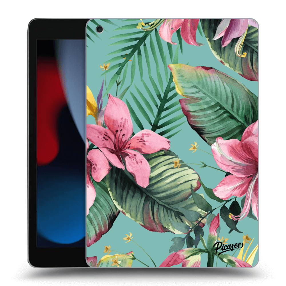 Picasee silikonski črni ovitek za Apple iPad 10.2" 2021 (9. gen) - Hawaii