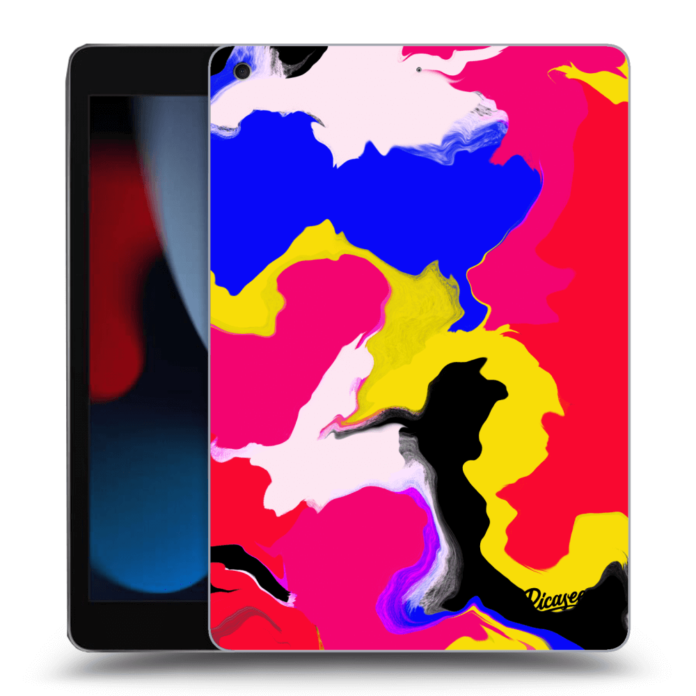 Picasee silikonski prozorni ovitek za Apple iPad 10.2" 2021 (9. gen) - Watercolor