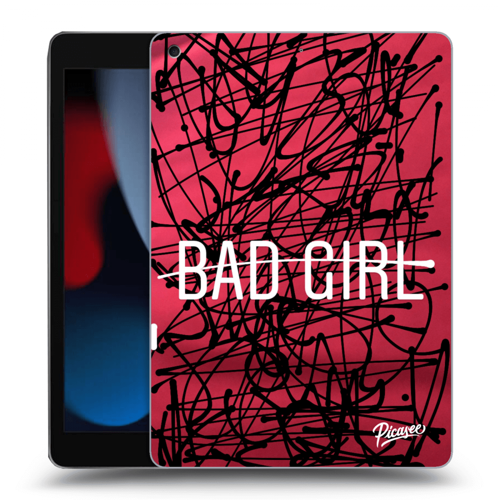 Picasee silikonski črni ovitek za Apple iPad 10.2" 2021 (9. gen) - Bad girl