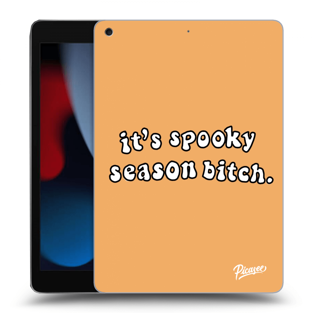 Picasee silikonski črni ovitek za Apple iPad 10.2" 2021 (9. gen) - Spooky season