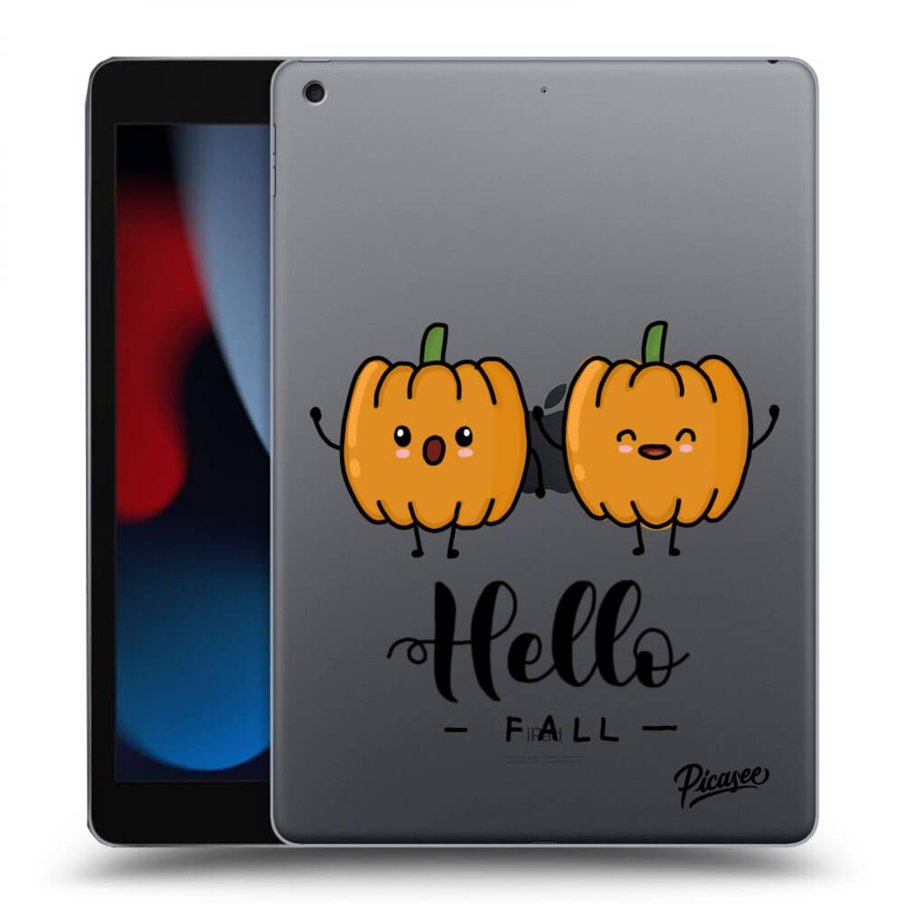 Picasee silikonski prozorni ovitek za Apple iPad 10.2" 2021 (9. gen) - Hallo Fall