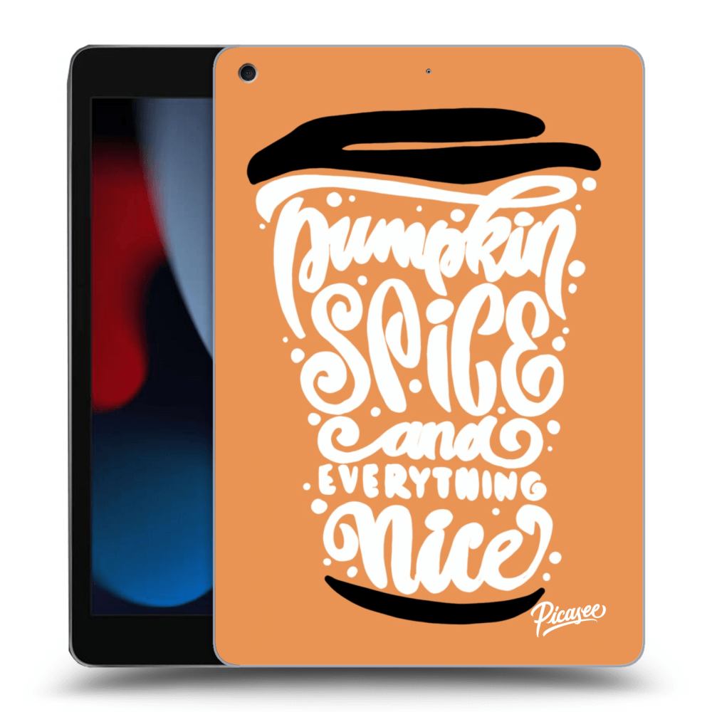 Picasee silikonski črni ovitek za Apple iPad 10.2" 2021 (9. gen) - Pumpkin coffee