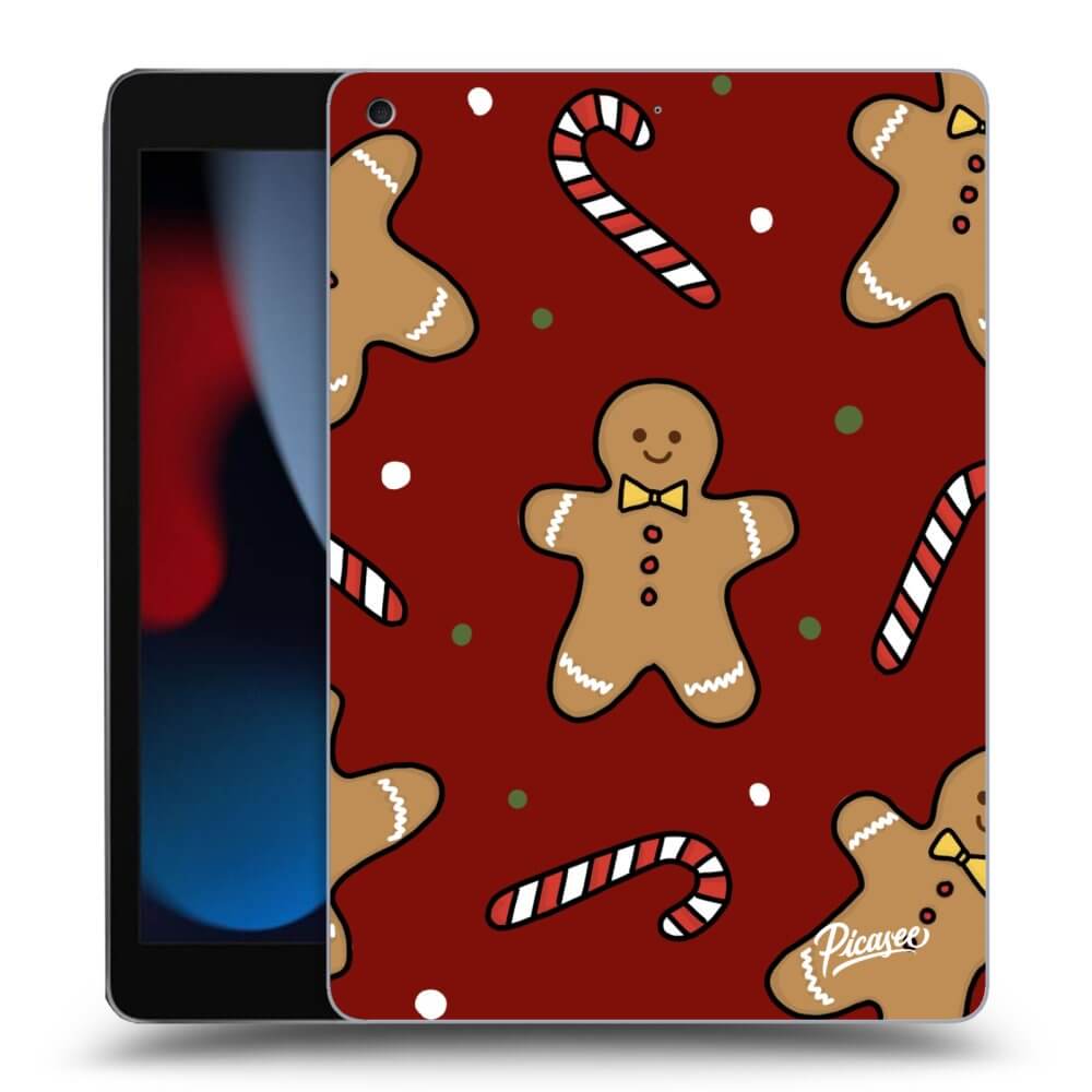 Picasee silikonski prozorni ovitek za Apple iPad 10.2" 2021 (9. gen) - Gingerbread 2