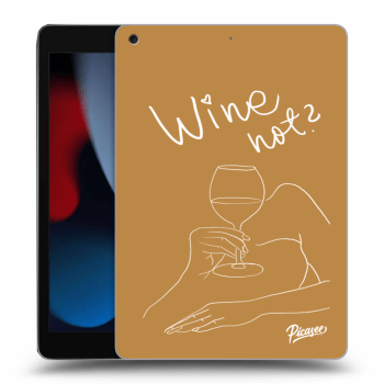Picasee silikonski prozorni ovitek za Apple iPad 10.2" 2021 (9. gen) - Wine not