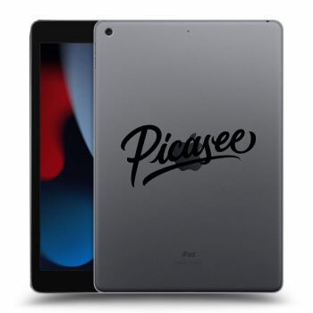Picasee silikonski prozorni ovitek za Apple iPad 10.2" 2021 (9. gen) - Picasee - black