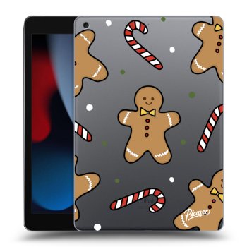 Picasee silikonski prozorni ovitek za Apple iPad 10.2" 2021 (9. gen) - Gingerbread