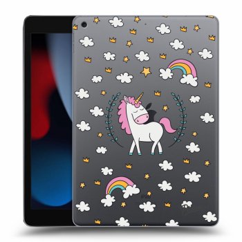 Picasee silikonski prozorni ovitek za Apple iPad 10.2" 2021 (9. gen) - Unicorn star heaven