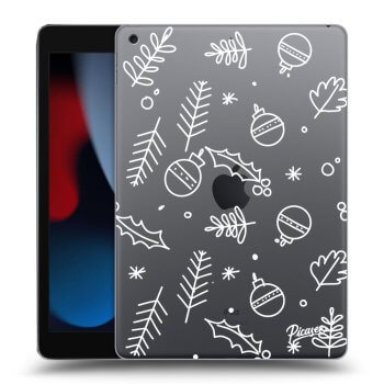 Picasee silikonski prozorni ovitek za Apple iPad 10.2" 2021 (9. gen) - Mistletoe
