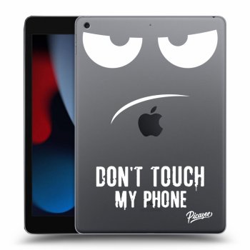 Picasee silikonski prozorni ovitek za Apple iPad 10.2" 2021 (9. gen) - Don't Touch My Phone
