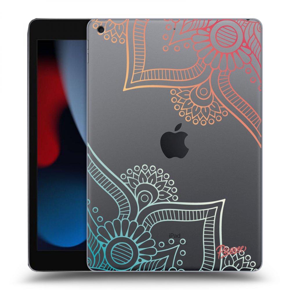 Picasee silikonski prozorni ovitek za Apple iPad 10.2" 2021 (9. gen) - Flowers pattern