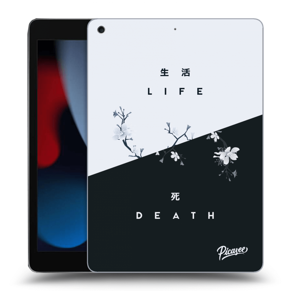Picasee silikonski črni ovitek za Apple iPad 10.2" 2021 (9. gen) - Life - Death