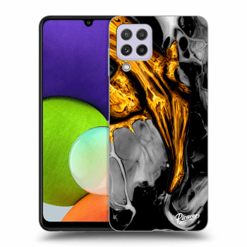 Ovitek za Samsung Galaxy A22 A225F - Black Gold