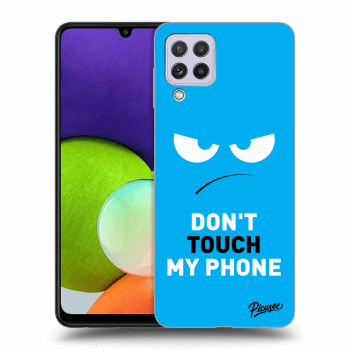 Ovitek za Samsung Galaxy A22 A225F - Angry Eyes - Blue