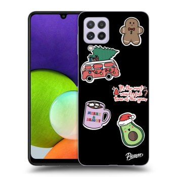 Ovitek za Samsung Galaxy A22 A225F 4G - Christmas Stickers