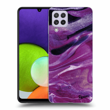Ovitek za Samsung Galaxy A22 A225F - Purple glitter