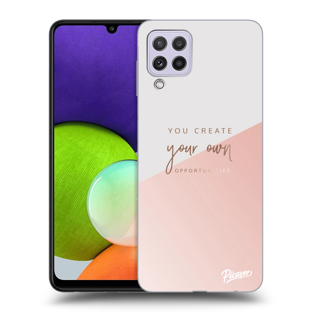 Picasee silikonski črni ovitek za Samsung Galaxy A22 A225F 4G - You create your own opportunities