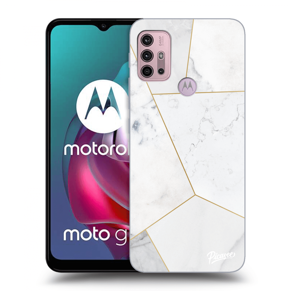 Picasee ULTIMATE CASE za Motorola Moto G30 - White tile