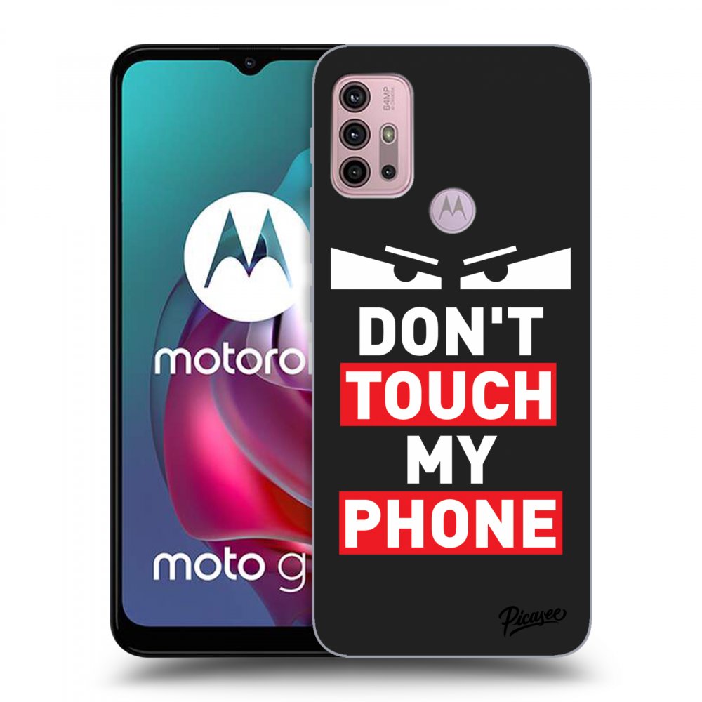 Picasee silikonski črni ovitek za Motorola Moto G30 - Shadow Eye - Transparent